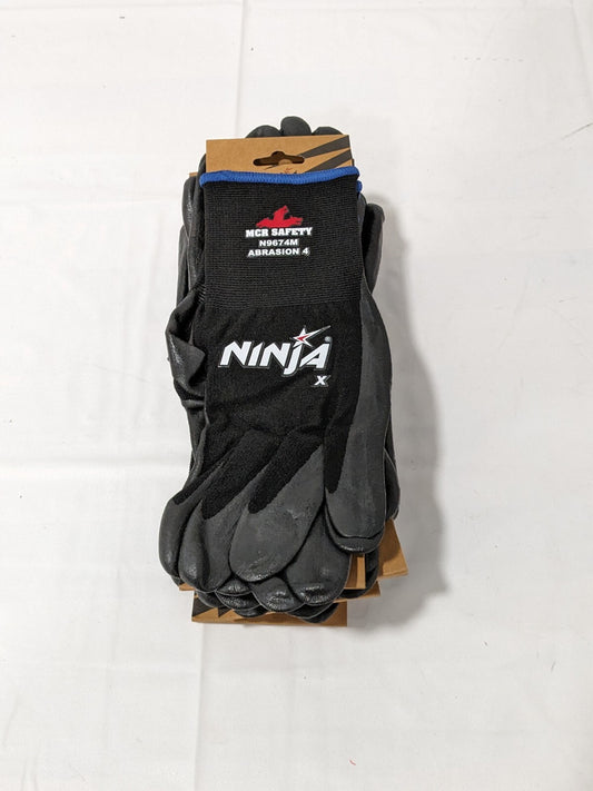MCR Nitrile Coated Nylon General Protection Work Gloves Size M QTY 10 N9674M
