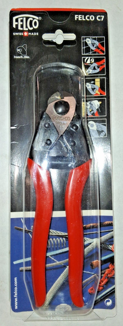 Felco Cable Cutter Shear For 5/32 in Max Dia 7 1/2 in OAL C7