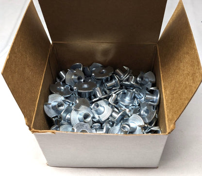 #10-32 Zinc-Plated 3 Prong Tee Nut  *BOX OF 100*  TNUTFI-100-100BX