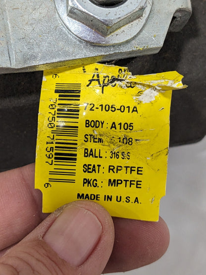 Apollo Standard Manual Ball Valve: 1" Pipe, Full Port 7210501A