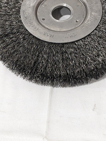 WEILER Crimped Wheel Brush: 6" Wheel Dia, 1/2" Face Width 01068