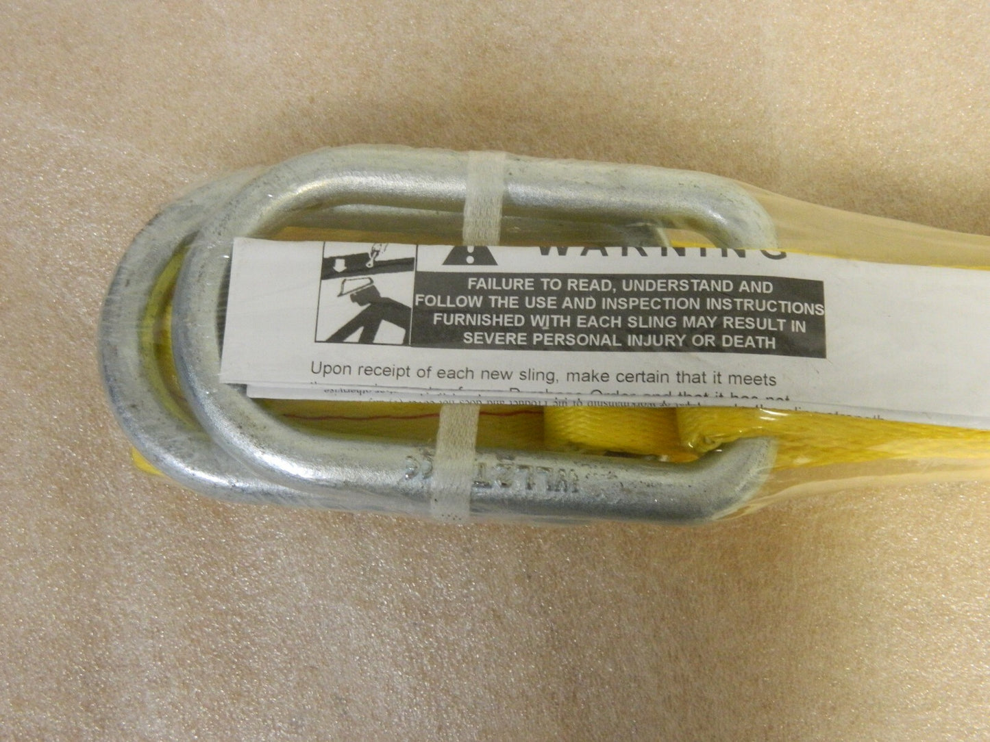 WorkSmart 12' Long x 2" W  3,200 Lb Vertical Cap 1 Ply  Polyester Web Sling 4368