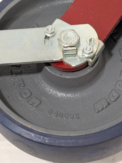 HAMILTON Swivel Top Plate Caster Polyurethane, 8" Dia, 2" Width S-HS-8SPB-4SL-ZB