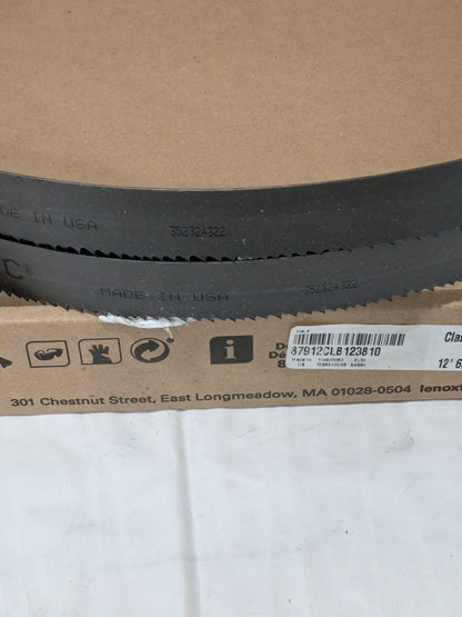 Lenox Welded Bandsaw Blade: 12' 6 Long x 1" Wide x 5 to 8 TPI 87912CLB