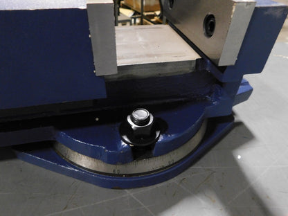 PALMGREN Machine Vise:Swivel 6"Jaw Width 6"Opening INCOMPLETE/DAMAGED 9626603