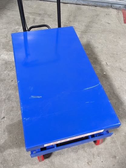 Pro Source Hydraulic Scissor Lift Cart 800 lb. Capacity 35" x 20" Plat
