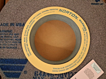 Norton Type 1 Centerless & Cylindrical Grinding Wheel 20" Dia 69078666447