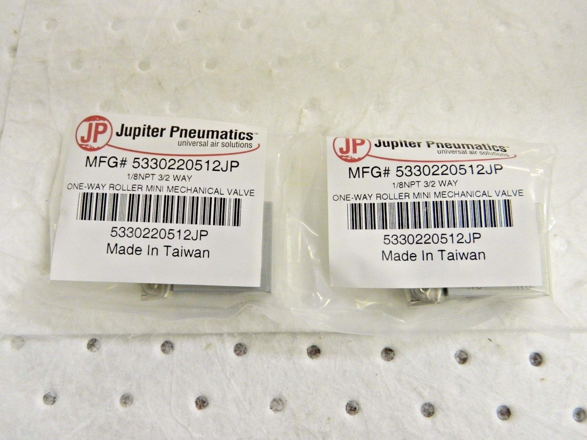 Jupiter Pneumatics 2 Position Mini Mechanical Valve 1/8" 3Way Qty 2 5330220