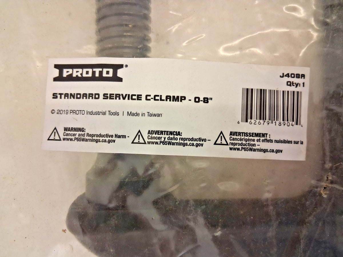 Proto Extra Heavy-Duty Steel C-Clamp J408A