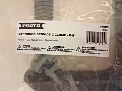 Proto Extra Heavy-Duty Steel C-Clamp J408A