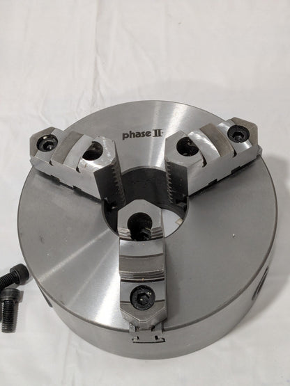 Phase II Manual Lathe Chuck: 8", 3 Jaw, Self-Centering 559-114