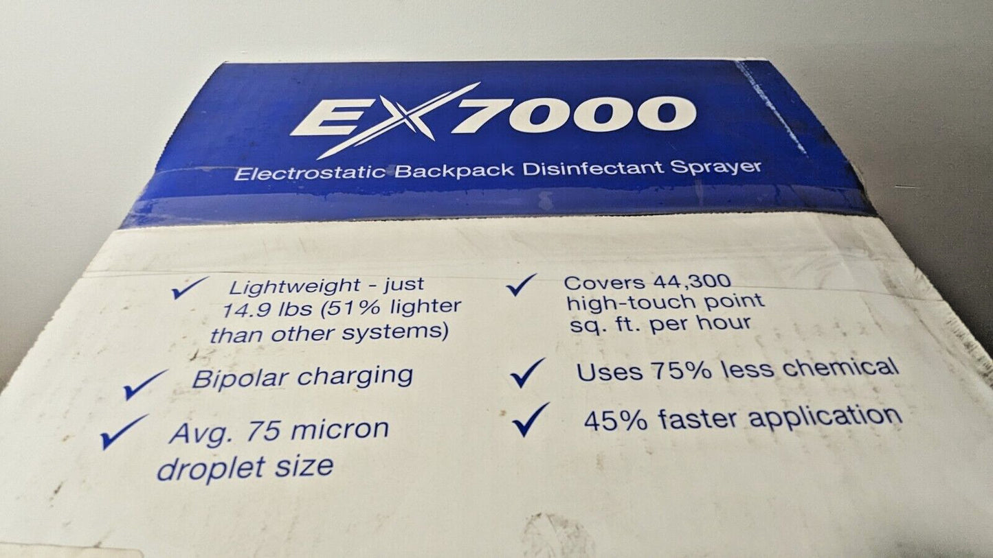 EMist Cordless Backpack Electrostatic Sprayer w/2 Batteries &amp; Charger EX-700