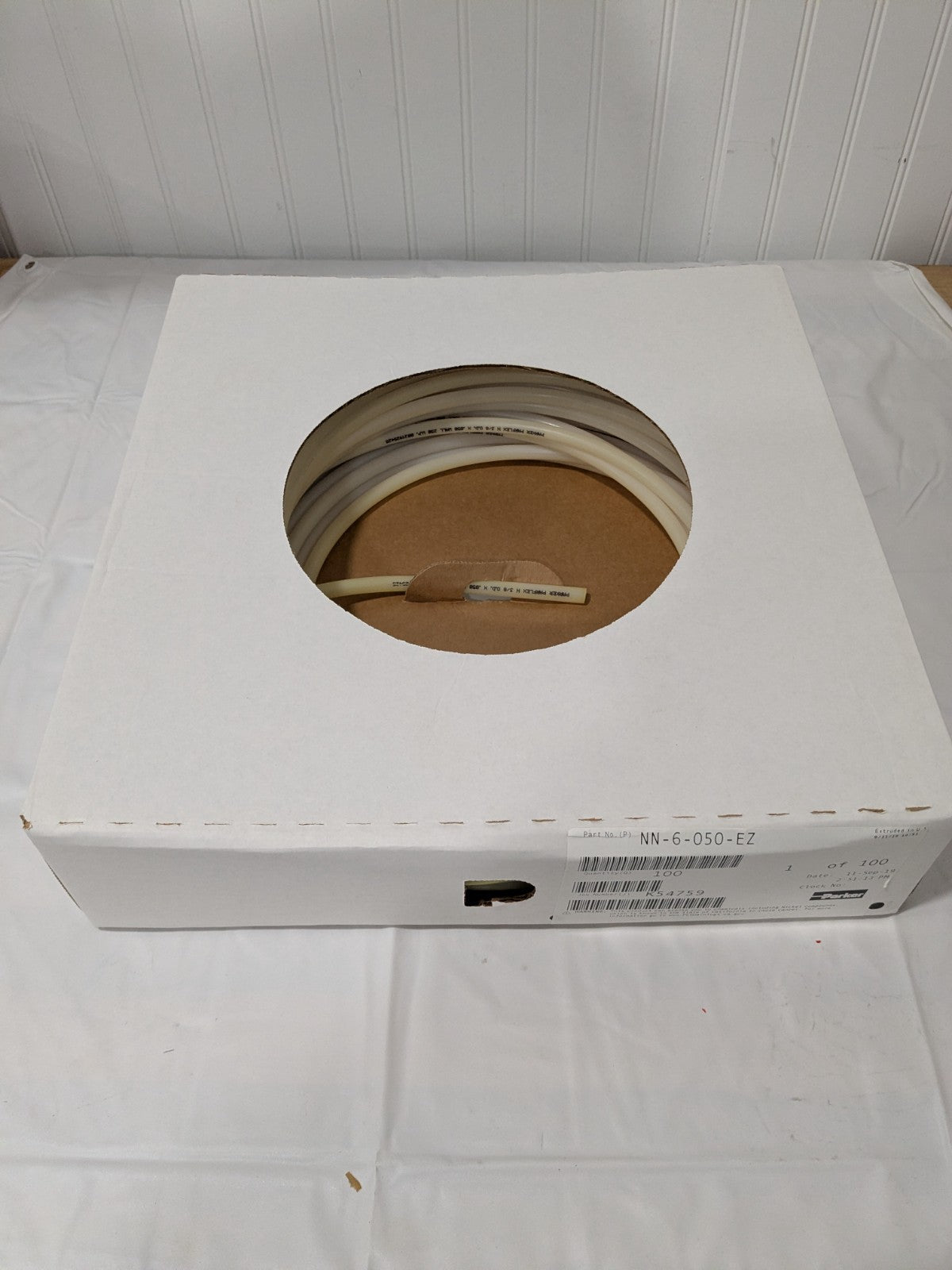 Parker Nylon Tube: 0.275" ID, 3/8" OD, 100' Long NN-6-050-EZ