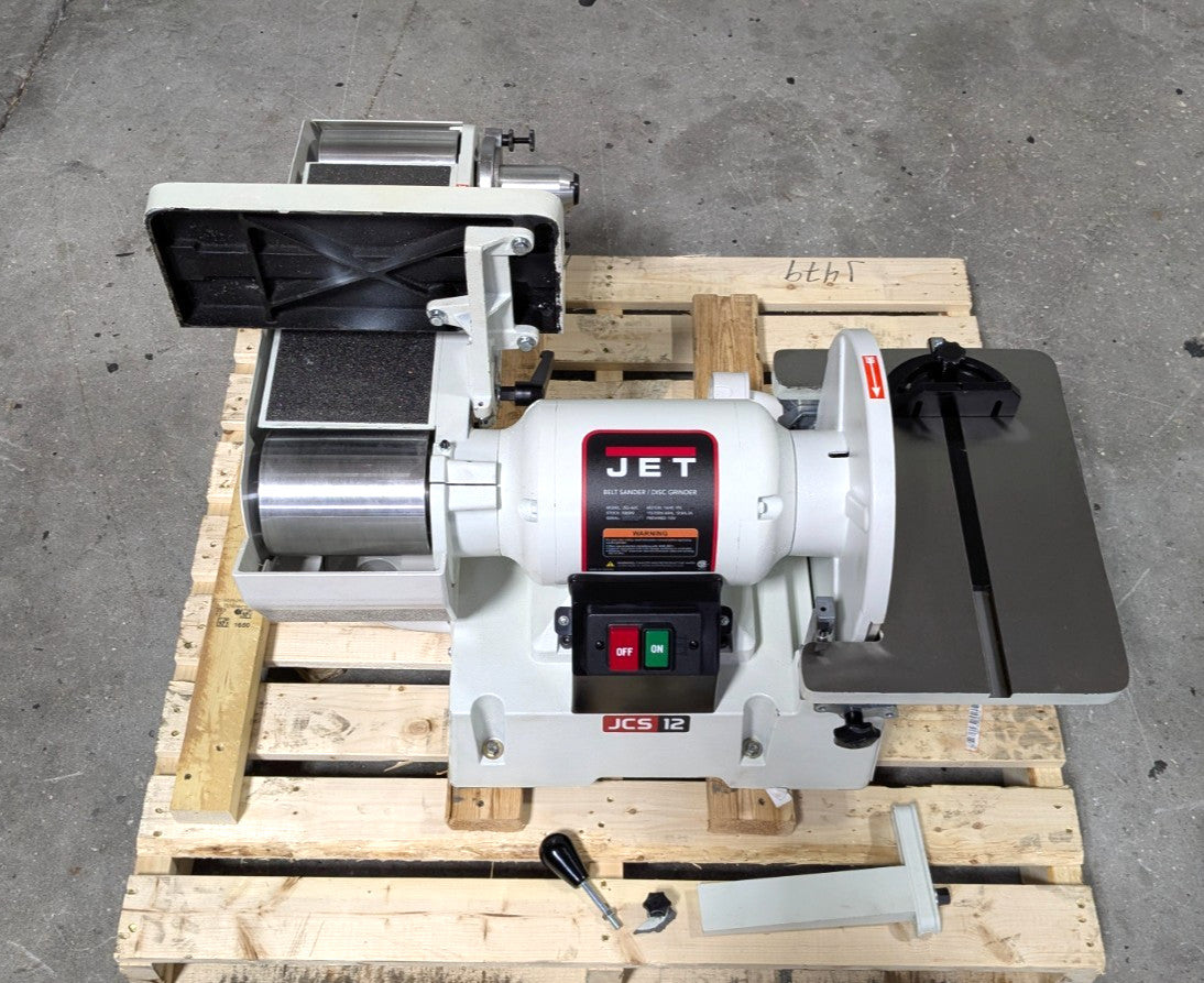 JET JCS-12 6x48" Belt & 12" Disc Combo Sander  115V  1-1/2HP  *Shipping Damage*