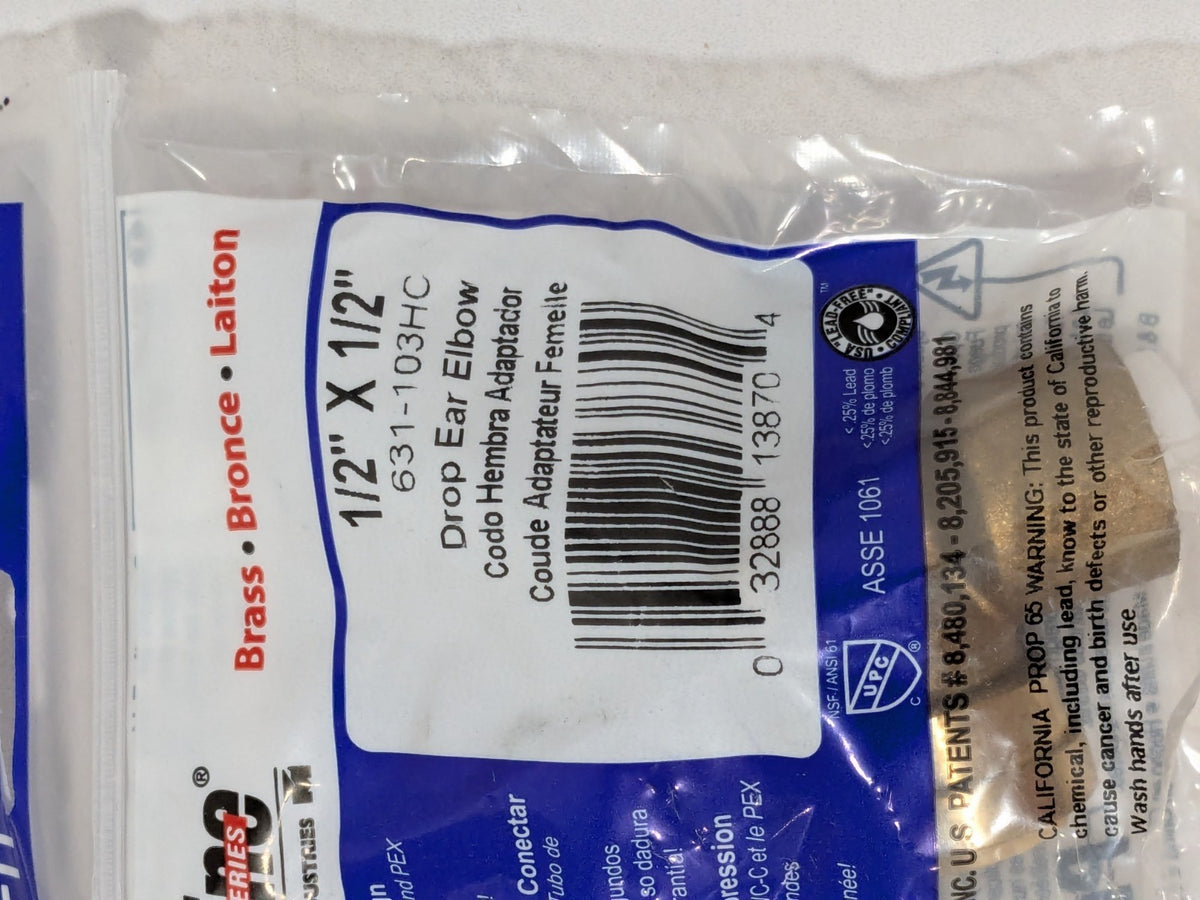 ProLine Push-to-Connect Tube x FNPT x Tube x Female Fitting Box of 12 631-103HC