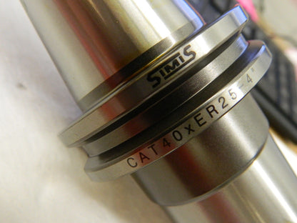 simms  4" gage Length,Projection,Tool Holders #CAT40-ER25-4