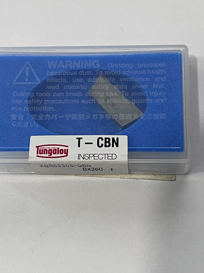Tungaloy Grooving Insert: XGR6330S-QBN, PCBN