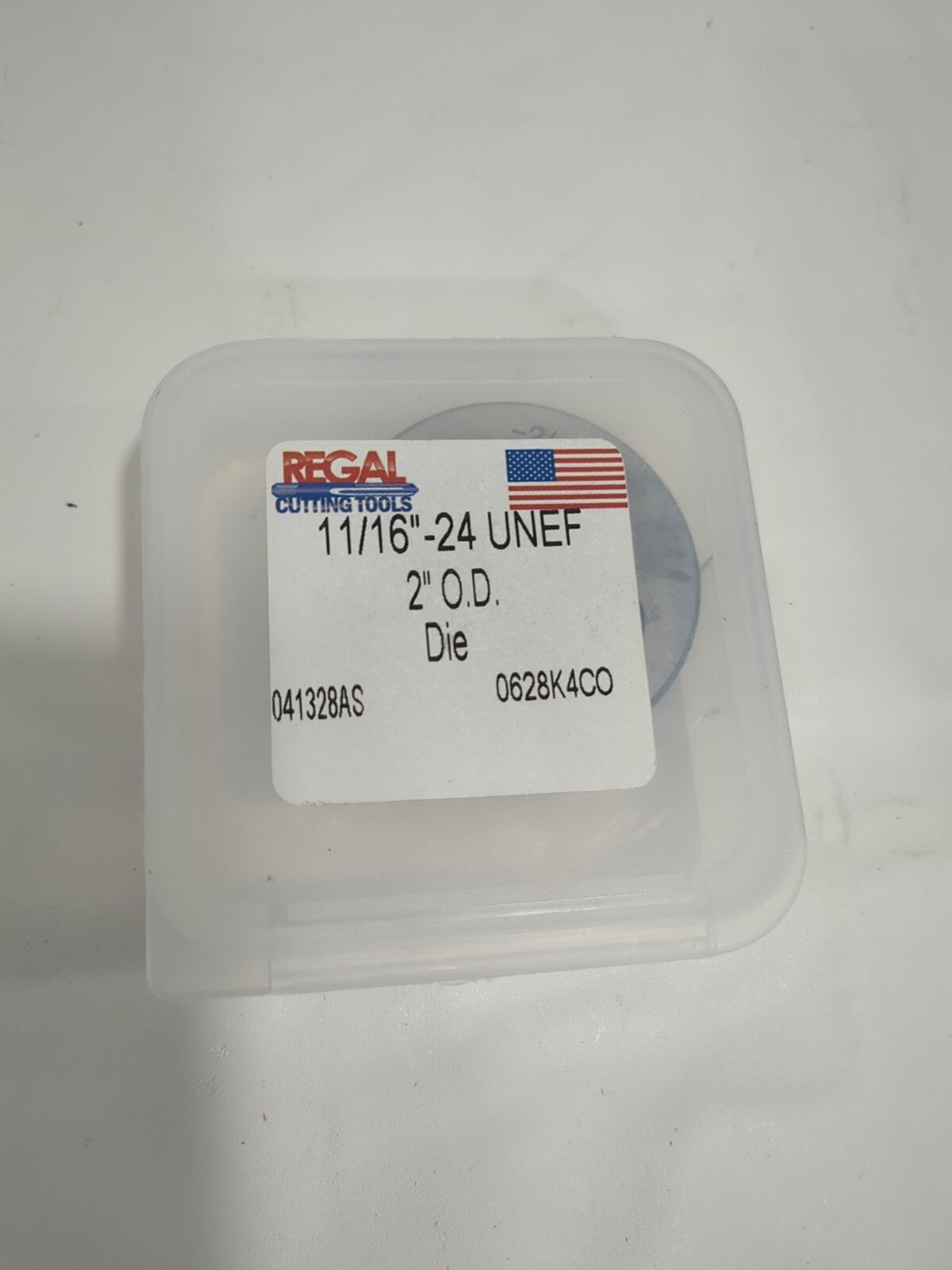 REGAL CUTTING TOOLS Round Die: 11/16-24, 2" OD, Hss 041328AS