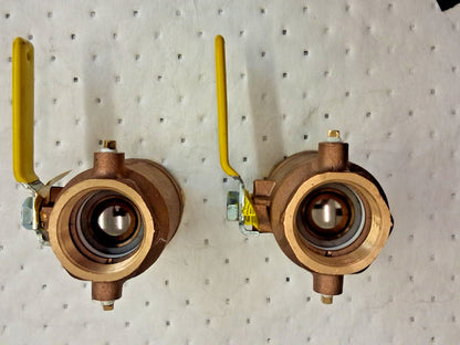 Apollo Bronze Full Port Ball Valves  2" Pipe QTY2 50GB801A