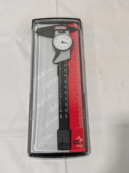 SPI Super Polymid Inch Dial Caliper W/ White Dial 0" - 6" 30-412-1