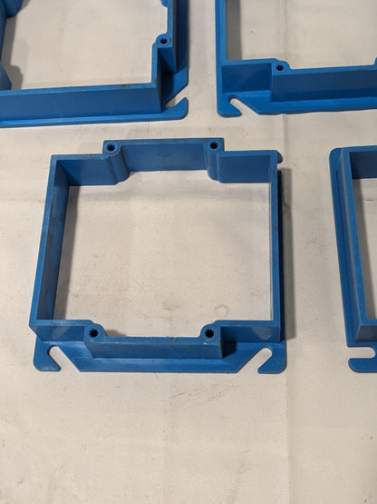 Carlon 2-Gang 4 Inch Side 3/4 Inch Raised Square Cover Qty 5 A422