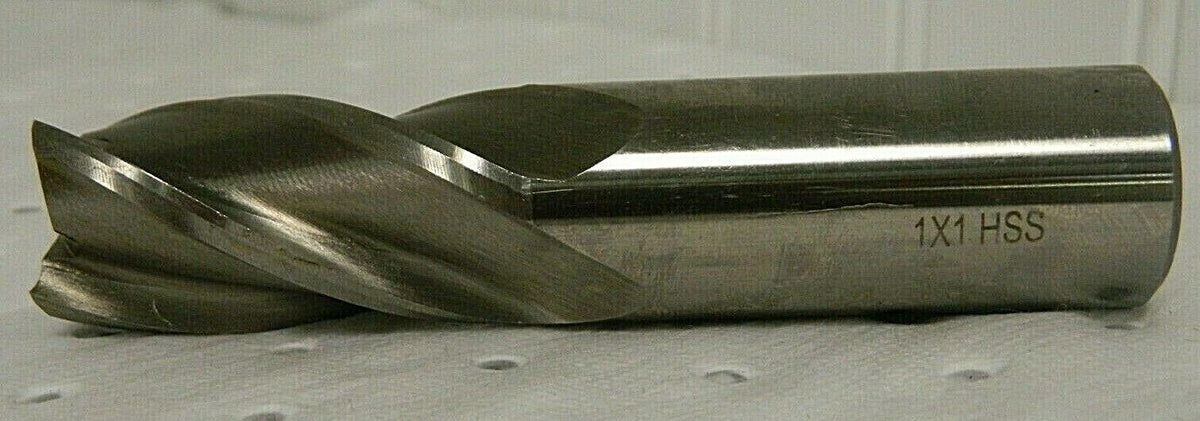 Precision Center Cutting End Mill 1" x 1" x 2" x 4" 4F Uncoa