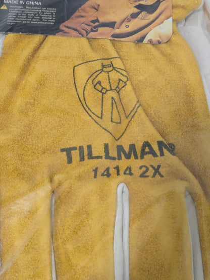 Tillman Top Grain & Split Cowhide Back Drivers Gloves, 2XL Qty 12 Pairs 14142X