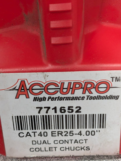 ACCUPRO Collet Chuck: 0.0390 to 0.6290" Capacity, ER25 Collet 771652