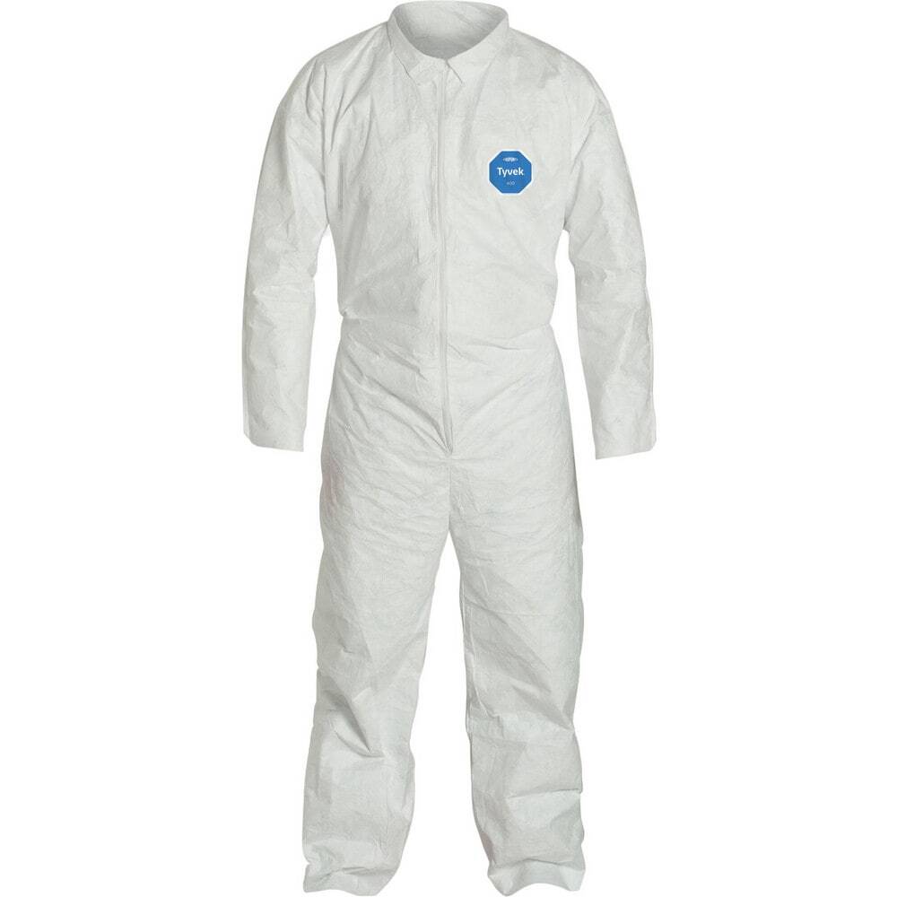 DUPONT Disposable Coveralls: Particle Protection Qty 25 Sz Med TY120SWHMD002500