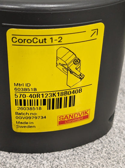 Sandvik Modular Grooving Head: Right Hand, Blade Holder Head 6038518