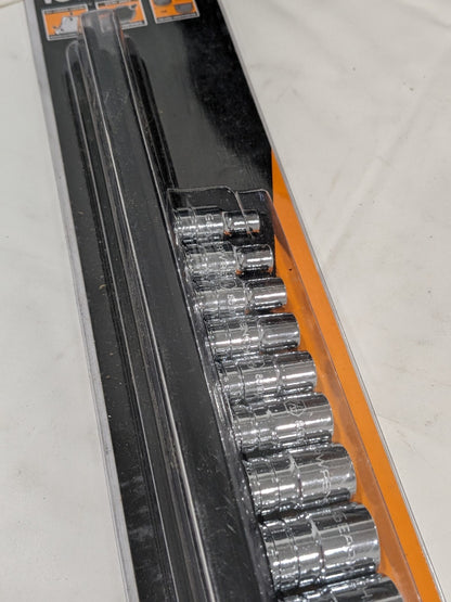 GEARWRENCH Standard Socket Set: 10 Pc, 1/4" Drive, 3/16 to 9/16" Socket 80303