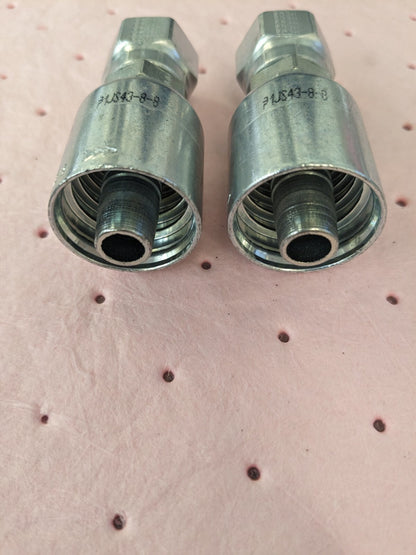 PARKER Hydraulic Hose 2ct Female Seal-Lok Swivel Short Fitting 0.5" ID KP80038