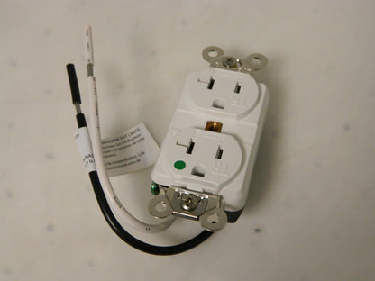 Hubbell Self Grounding Duplex Receptacle 125 VAC 20A HBL8300SGWA