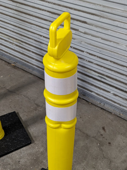 Set of 3 Cortina Safety Reflective Delineator Post Set 45" Height 03-747YRBC-3