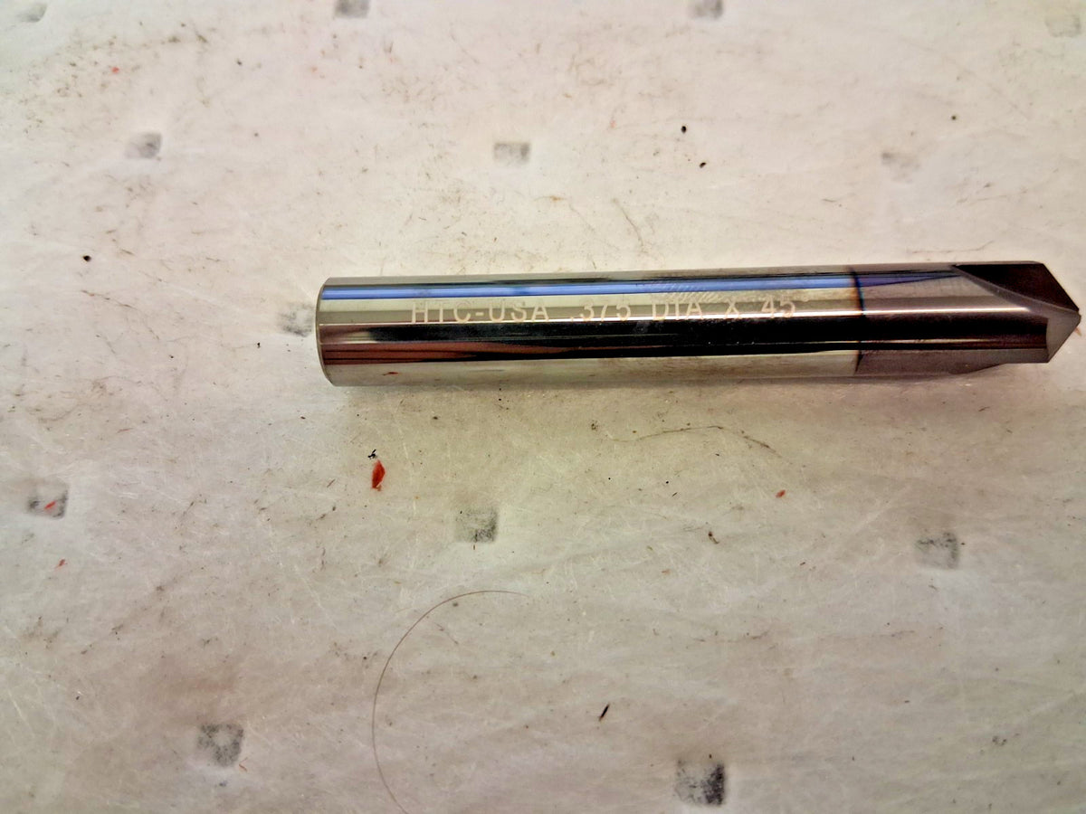 Harvey Tool Carbide Chamfer Mill 3FL 3/8" Dia 3/8" Shank Dia 18445-C3