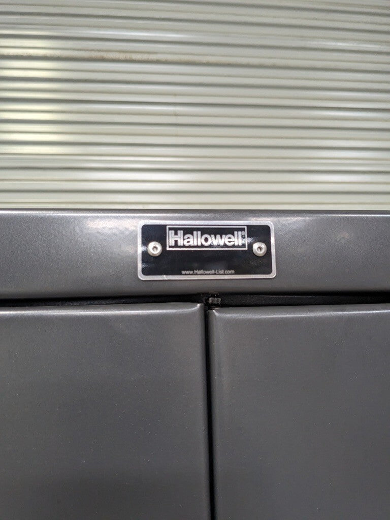 Hallowell Steel Storage Cabinet w/ Locking Handle 78" x 36" x 24" Scratch N Dent
