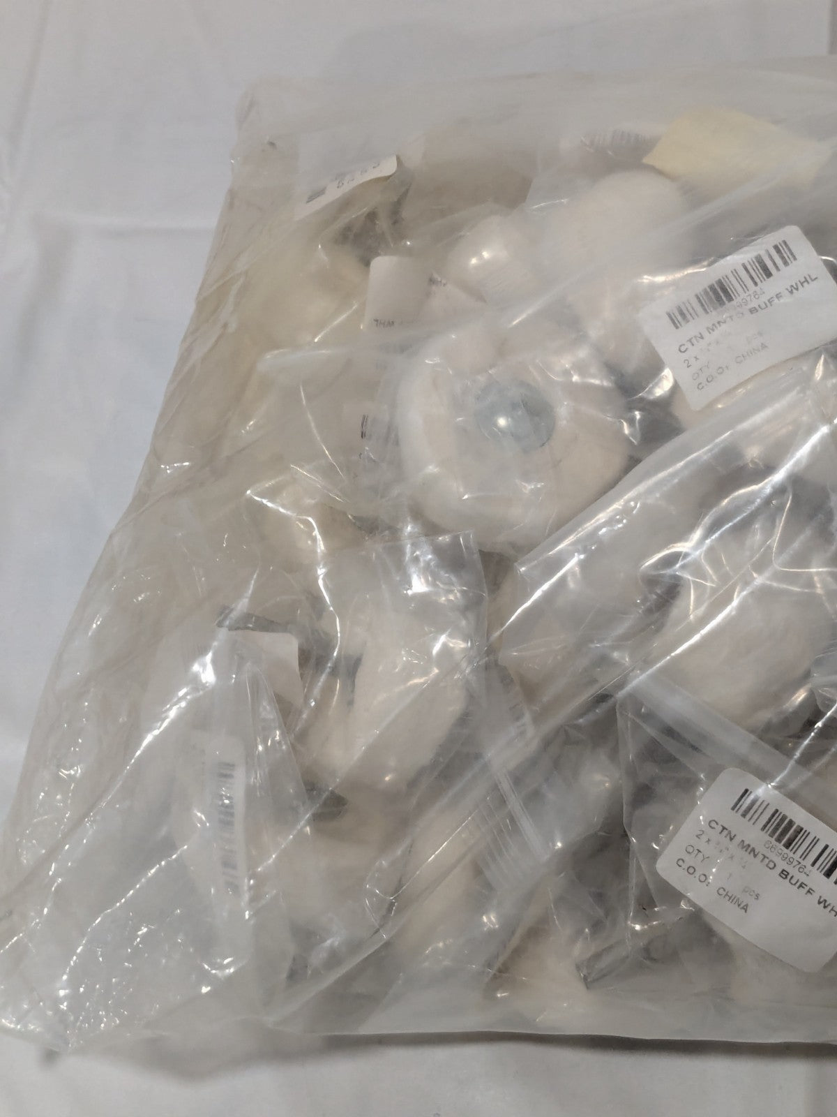 Mounted Polishing Buffing Wheel: 2" Dia 60 Ply Qty 100 777502350