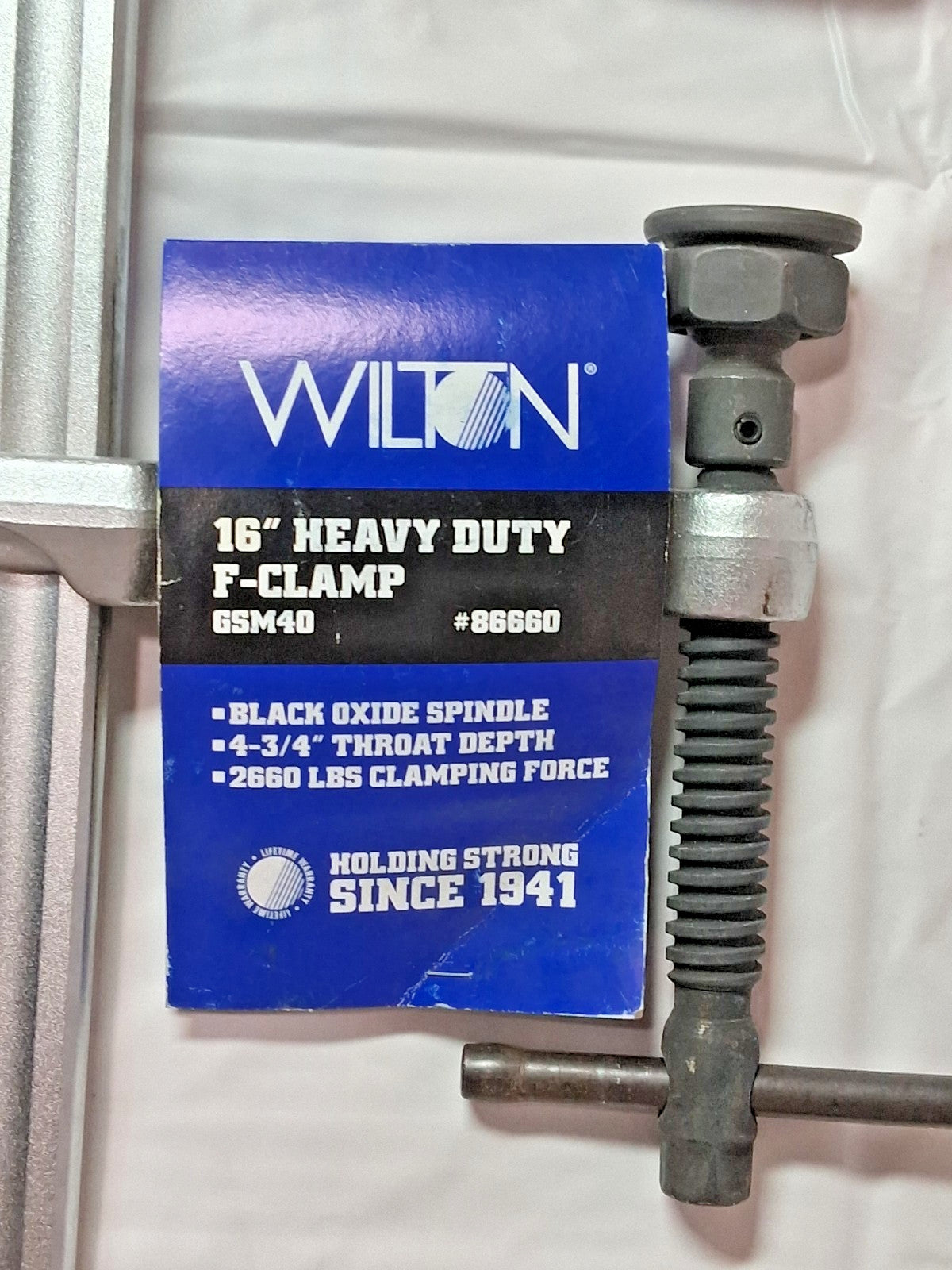 Wilton Sliding Arm Bar Clamp 4.7500" Throat Depth 86660
