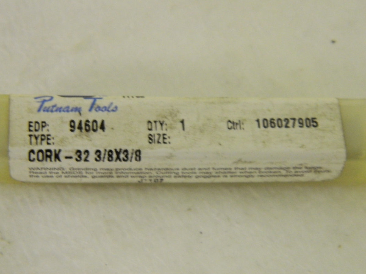 Putnam Tools Ball End Mill Cork-32 3/8" x 3/8"  4FL QTY 2 94604