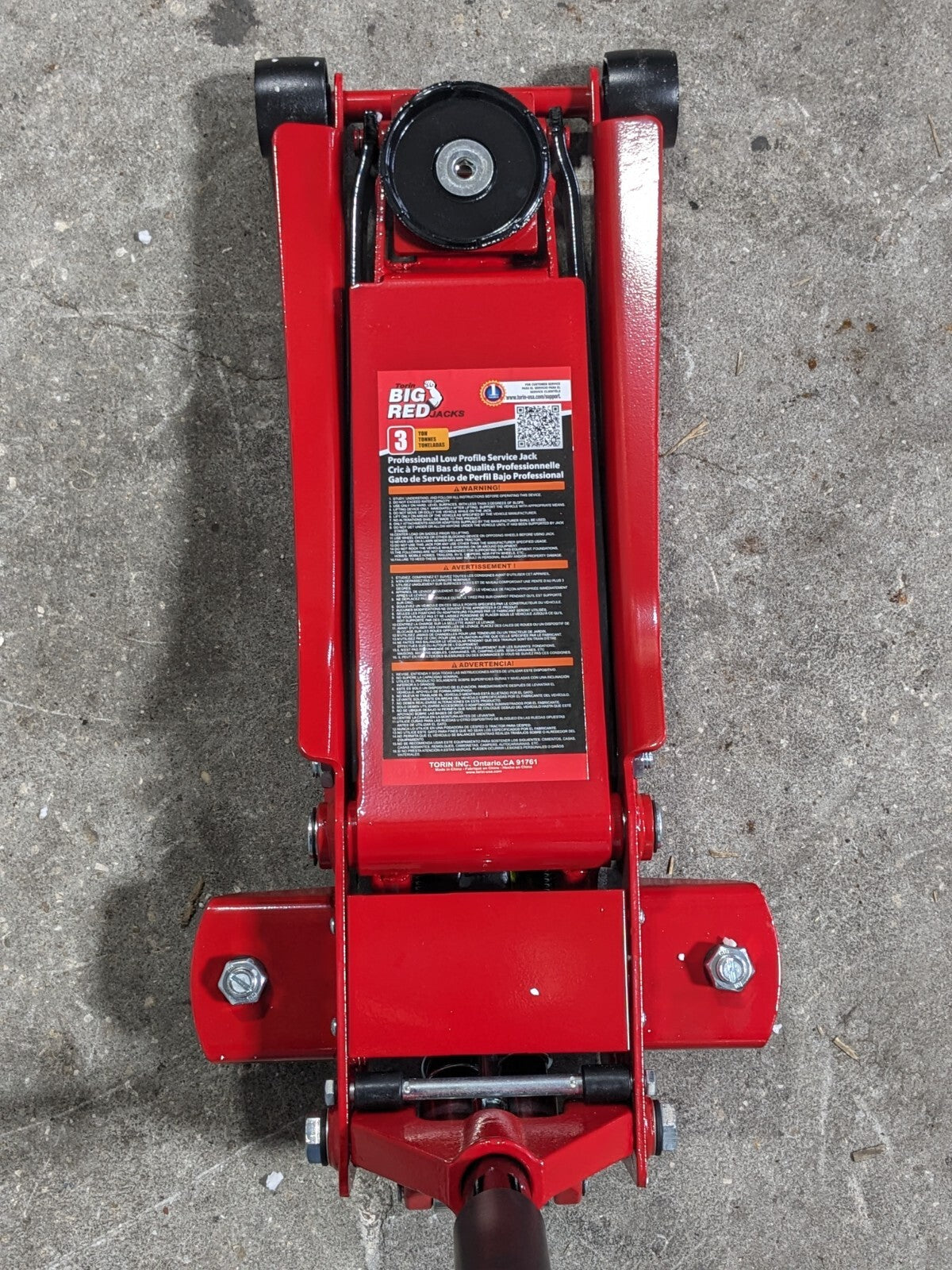 Big Red Professional Low Profile Hydraulic Service Jack 3 Ton Capacity