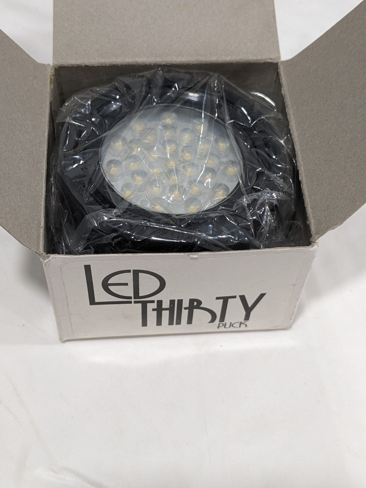 American Lighting LED Thirty Puck Light With 6-Foot Lead-Wire LP30-BK