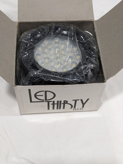 American Lighting LED Thirty Puck Light With 6-Foot Lead-Wire LP30-BK