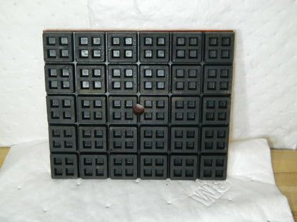 Mason Machinery Leveling Pad & Mat 12" x 10" x 1" Neoprene & Steel MBSW10X12