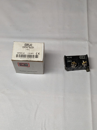 CUTLER-HAMMER SERIES A2 NC CONTACT BLOCK E30KLA2