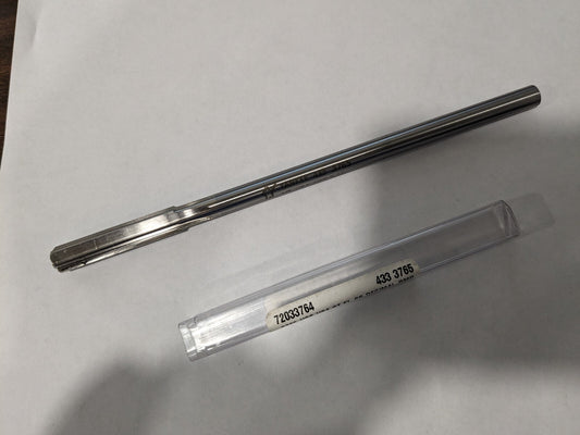 Chucking Reamer: 0.3765" Dia, 7" OAL HSS 433-0.3765