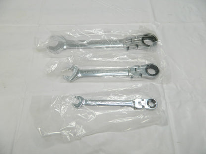 Paramount 3 Piece Chrome Ratchet Combo Wrench Set 9, 14, 18 mm PAR-BLF