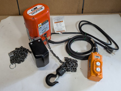 CM Shopstar Electric Chain Hoist 300 lb. Capacity 10 ft. Lift PARTS / REPAIR