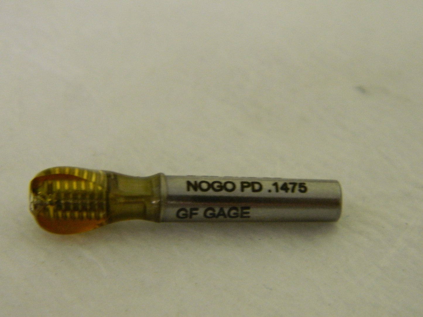 GF Gage No Go Single End Gage 8-32 Thread Class 2B 0.1475" Pitch 301754