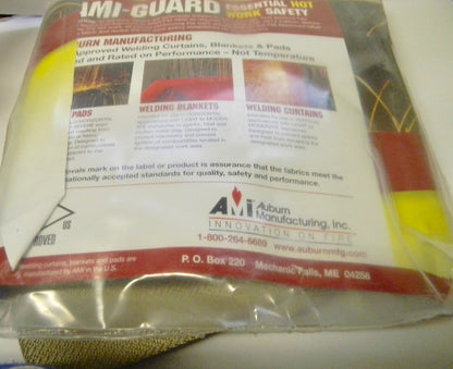 Auburn Mft. 4' x 4' High x 0.04" Thick Silica Welding Curtain AS2400-0404