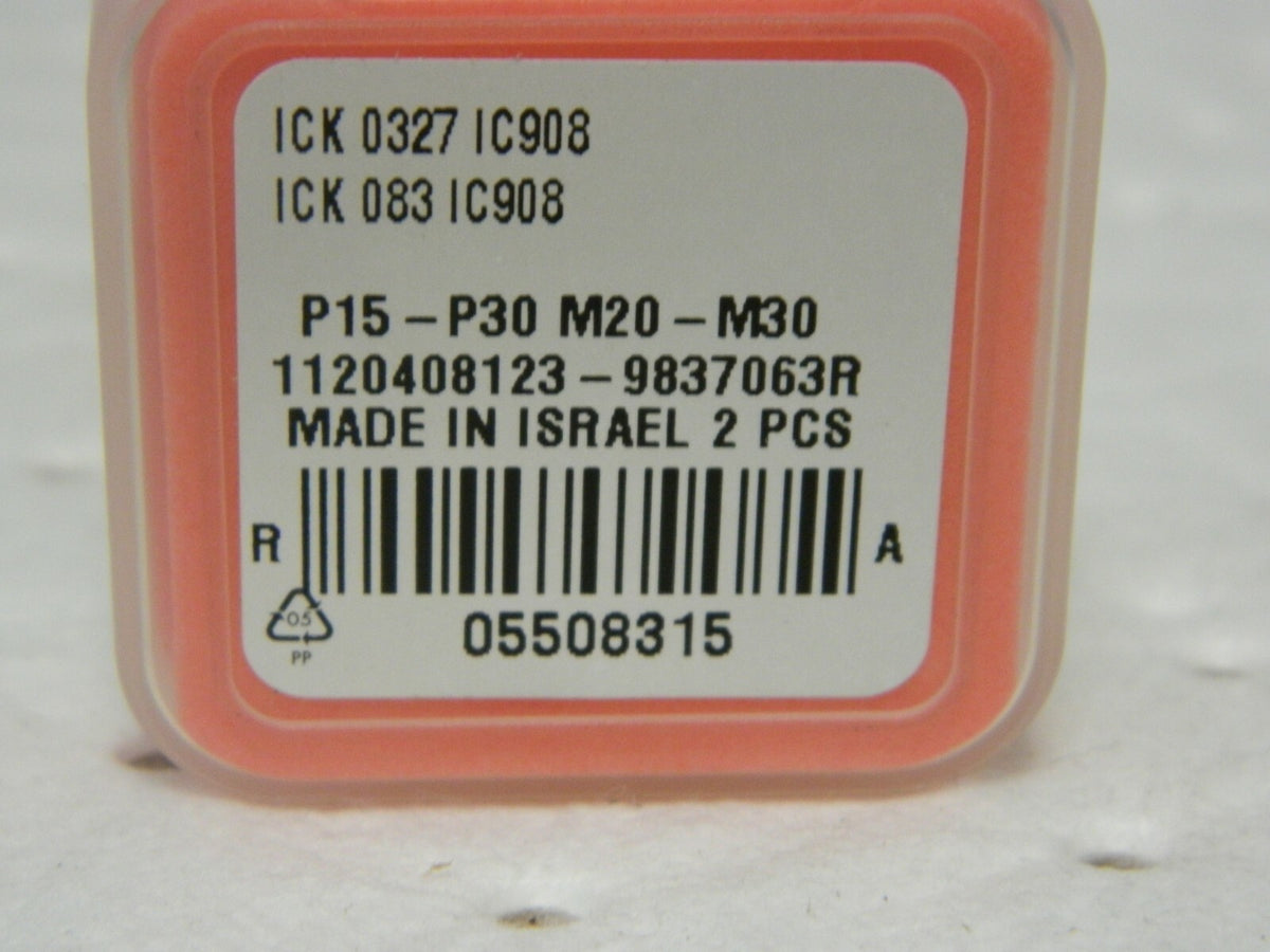 Iscar Replaceable Drill Tip Series ICK 0.327" Diam Grade IC908 140° 5508315
